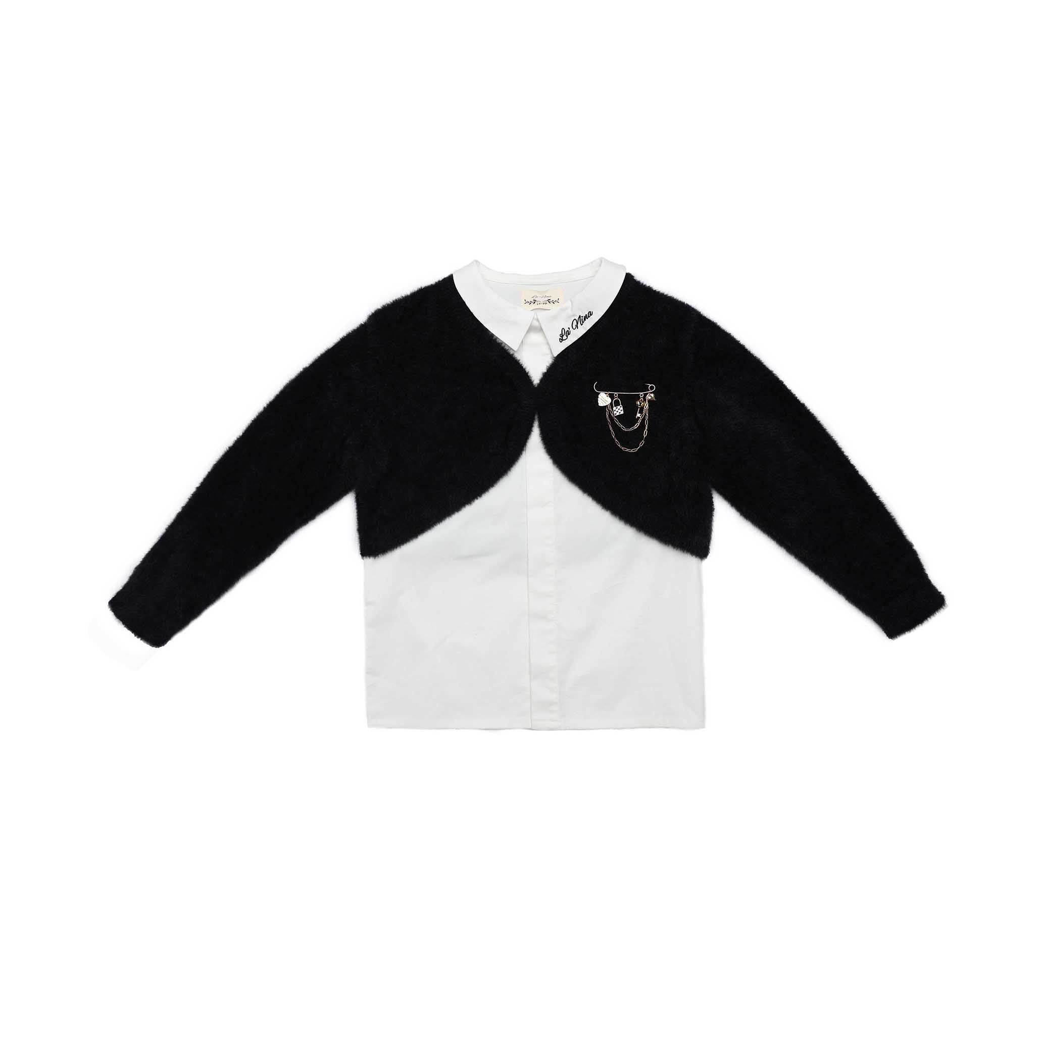 Teen Mohair Brooch Shrug