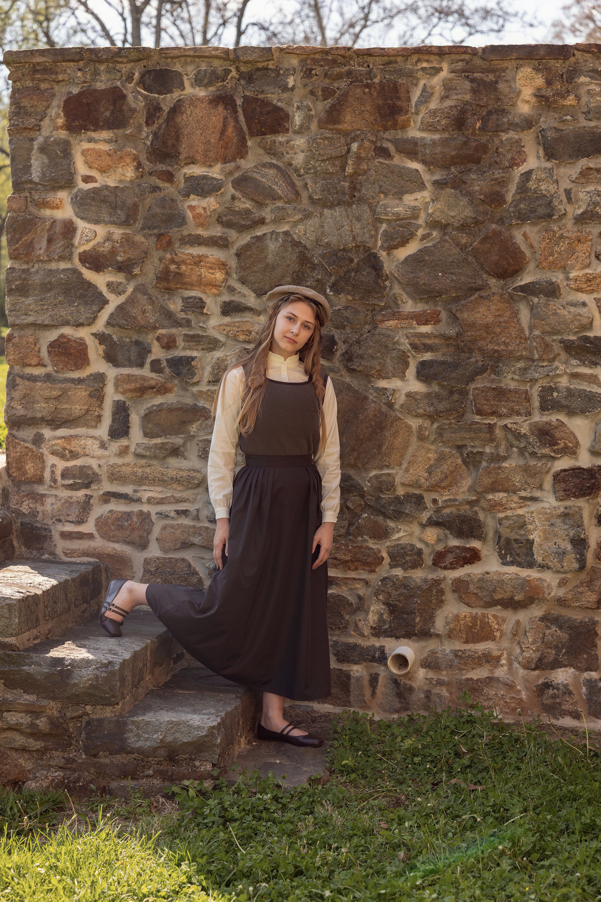 Teen Brown Vest 3pc Set