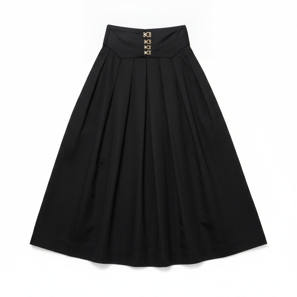 Teen Taffeta Buckle Waist Skirt