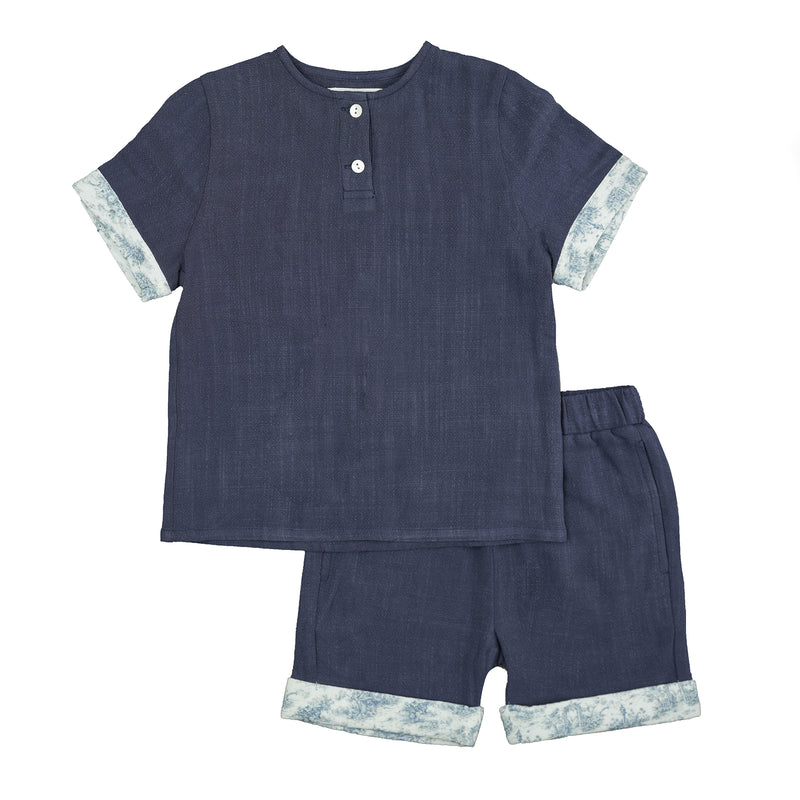 Boys Toile Print Two-Piece