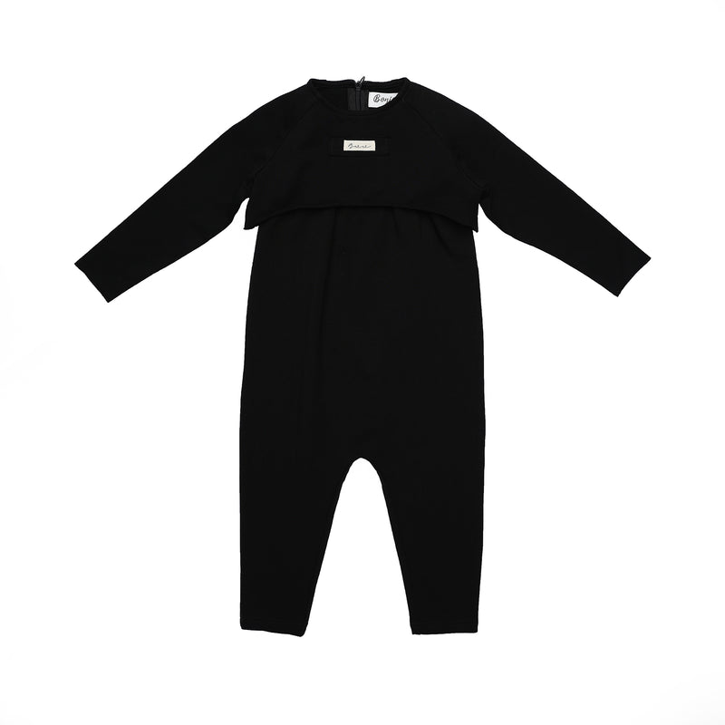 Cropped Sweat Label Romper