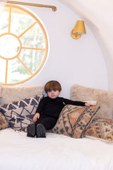 Cropped Sweat Label Boy's Two-Piece