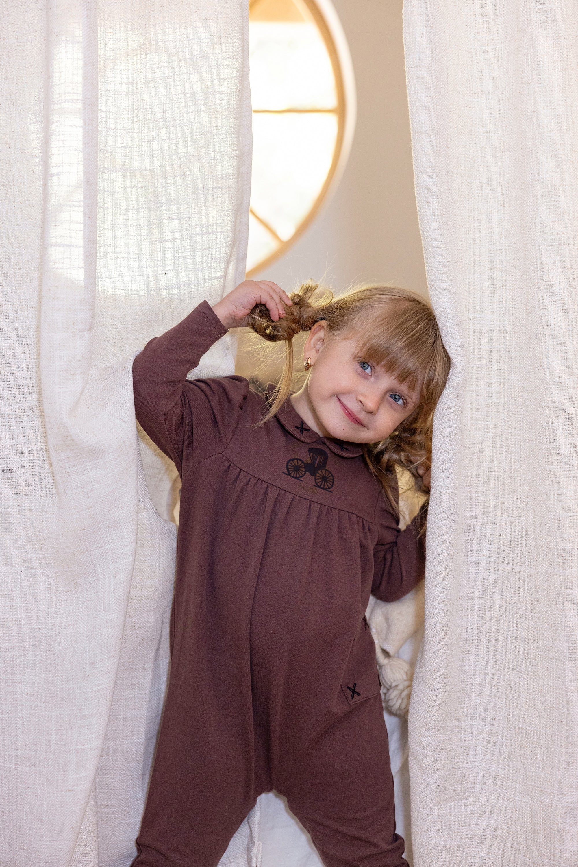 Vintage Wagon Logo Romper