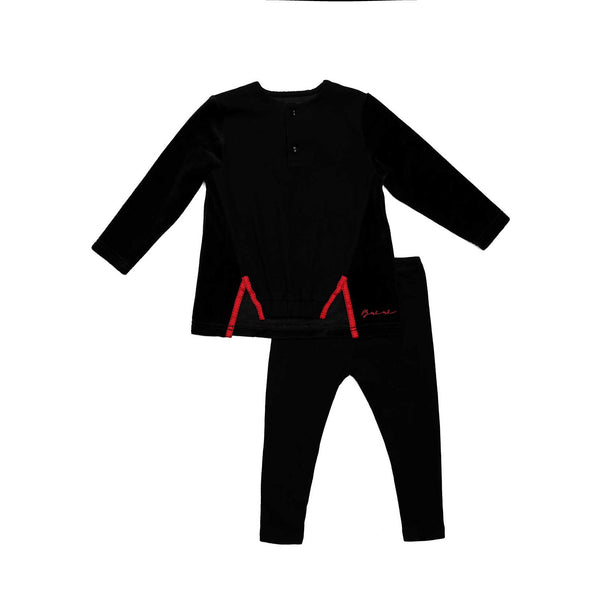 Stitch Detail Boy's Two-Piece