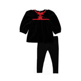 Stitch Bow Logo Girl's Two-Piece