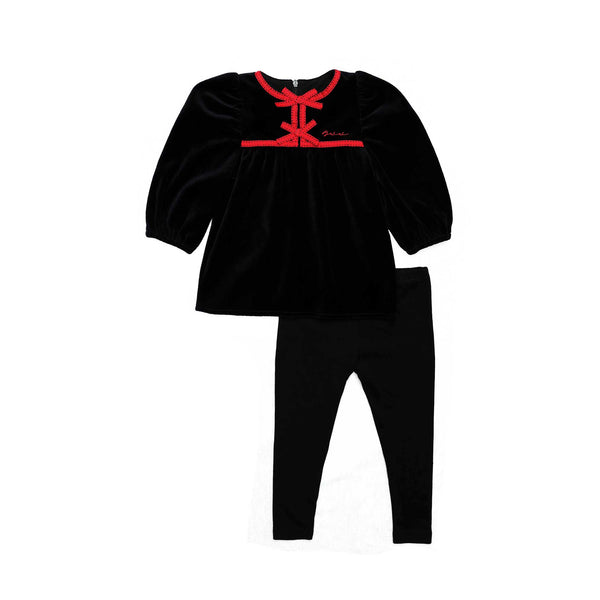 Stitch Bow Logo Girl's Two-Piece