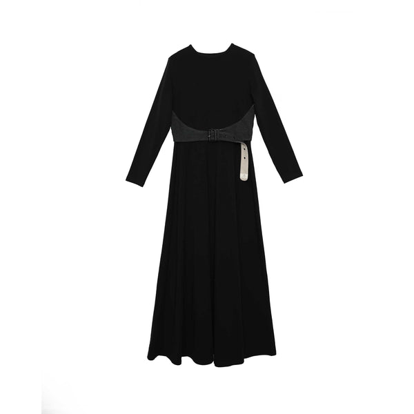 Teen Contrast Belt Maxi