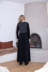 Teen Contrast Belt Maxi