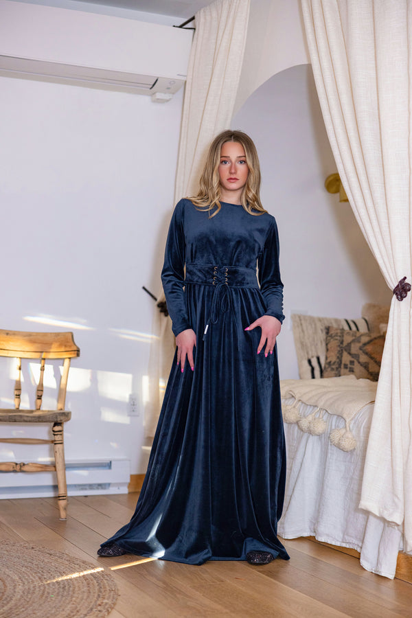 Teen Lace Up Waist Maxi