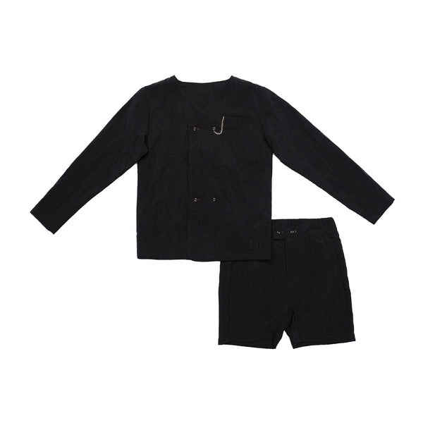 Boy's Taffeta Blazer Chain Set