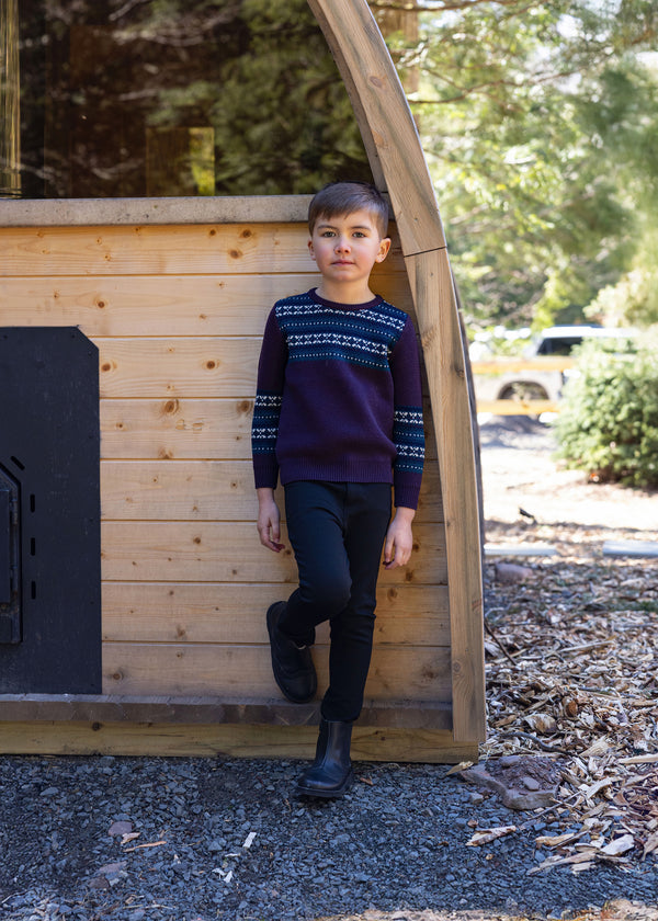 Boys Jacquard Knit Sweater