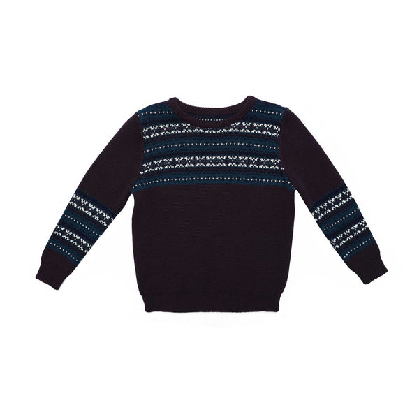 Boys Jacquard Knit Sweater