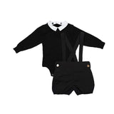Boy's Taffeta Buildup & Knit Sweater Set