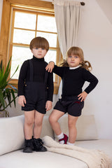 Boy's Taffeta Buildup & Knit Sweater Set