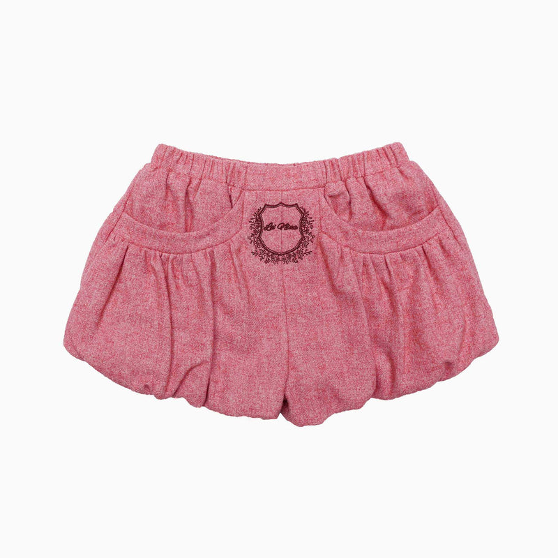 Pink Wool Logo Bubble Pants & Mohair Sweater Set
