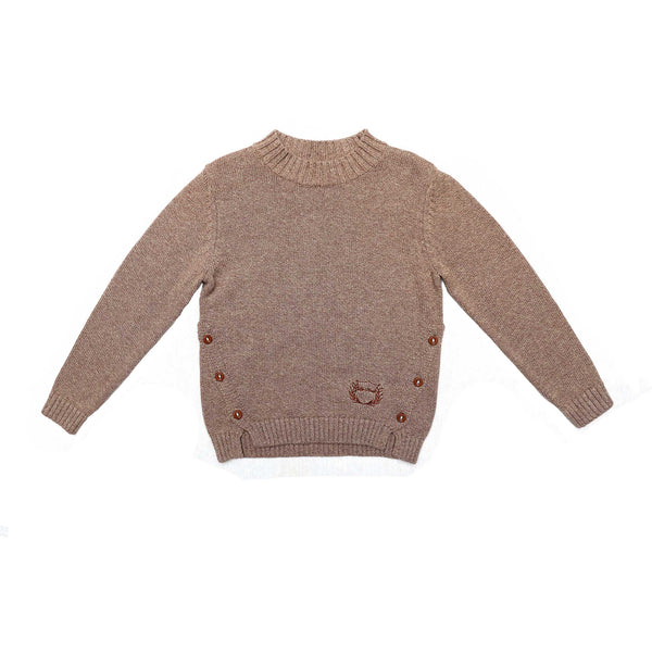 Boys Beige Logo Sweater