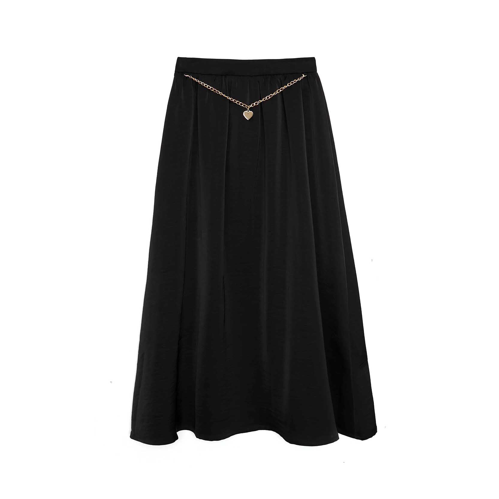 Teen Heart Chain Midi Skirt