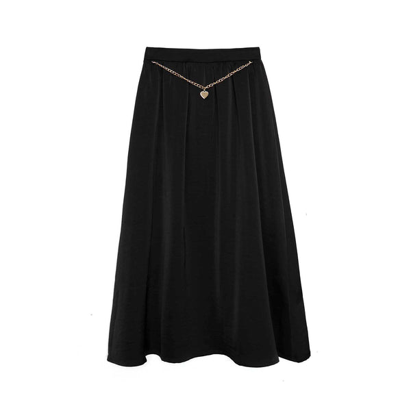 Teen Heart Chain Midi Skirt