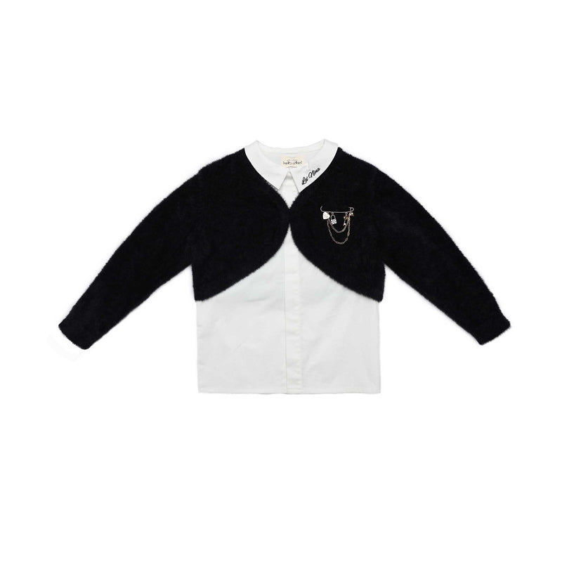 Teen Mohair Brooch Shrug