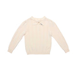 Teen Cream Kerchief Logo Sweater