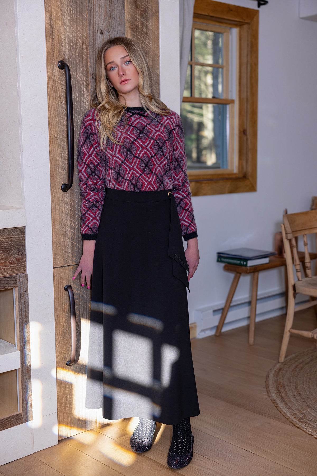 Teen Kerchief Logo Midi Skirt
