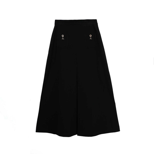 Teen Pocket Chain Midi Skirt