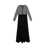 Teen Grey Logo Cardi Bow Maxi