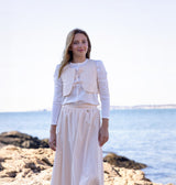 Pink Tie Vest Three Piece Set