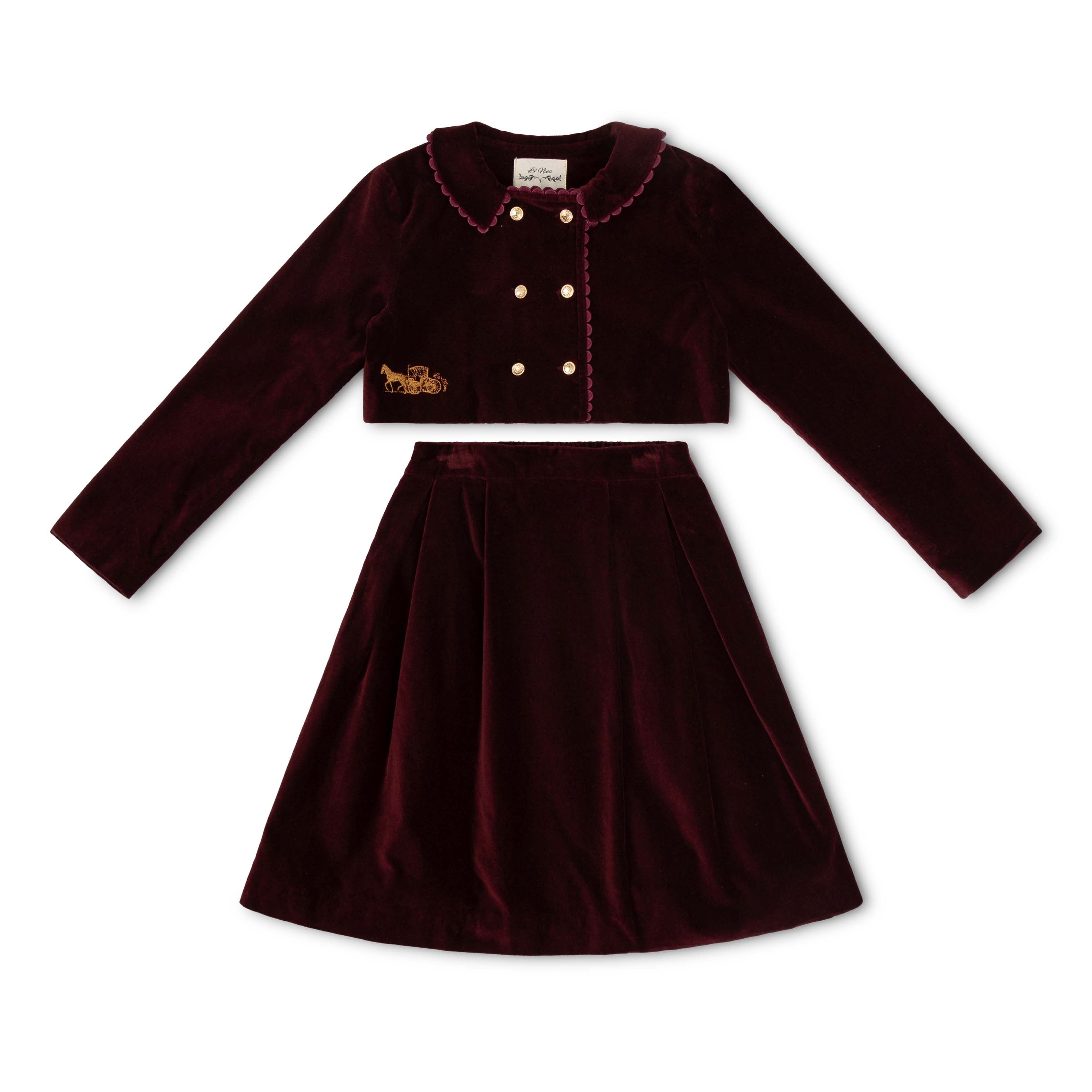 Burgundy Velvet Classic Logo Set