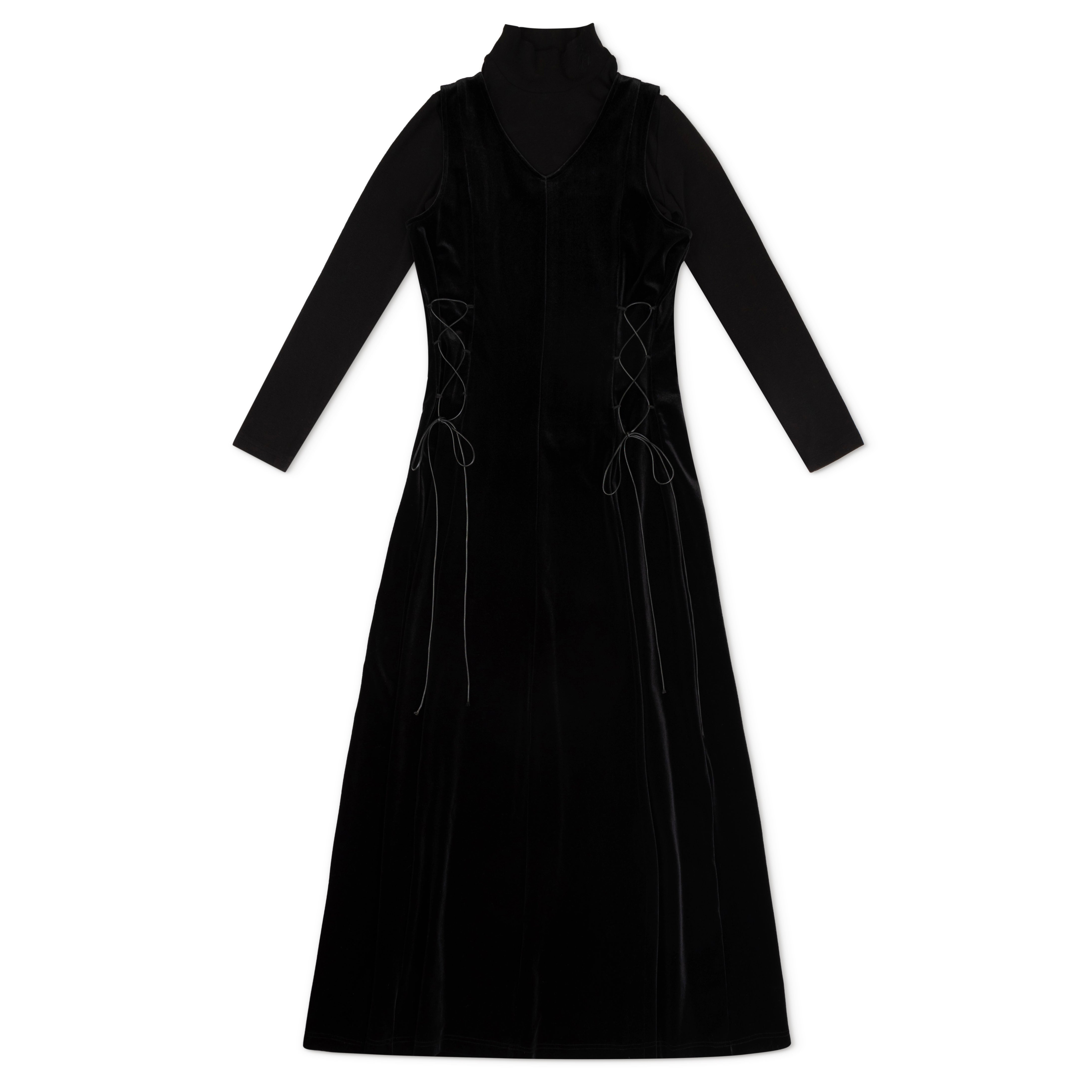 Teen Leather Tie Velour Maxi Jumper