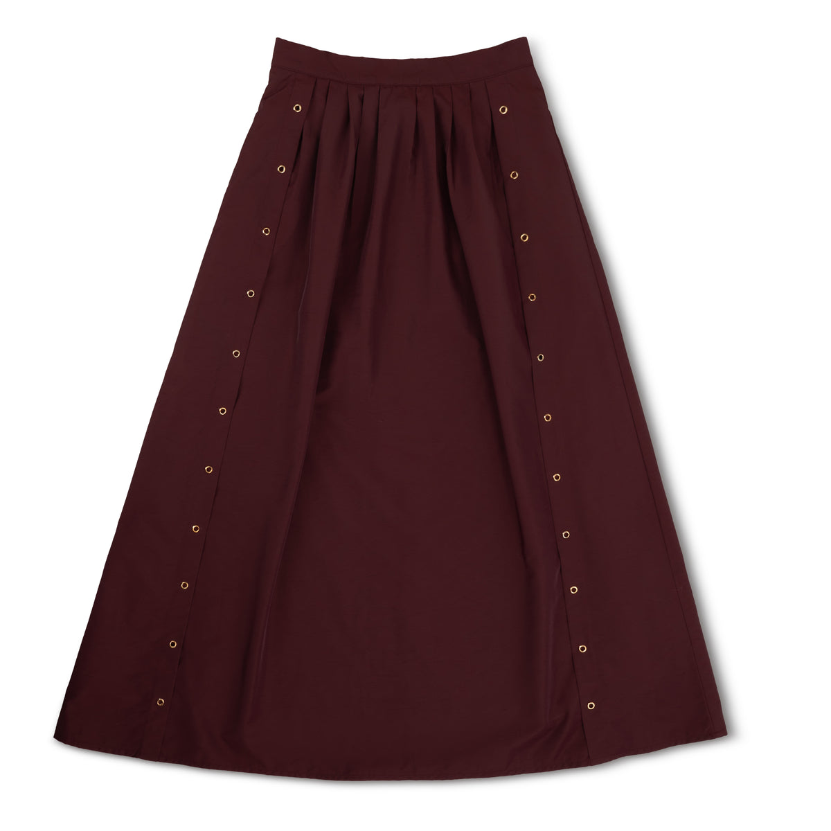Teen Burgundy Buckle Knit Vest & Skirt (No Shirt)