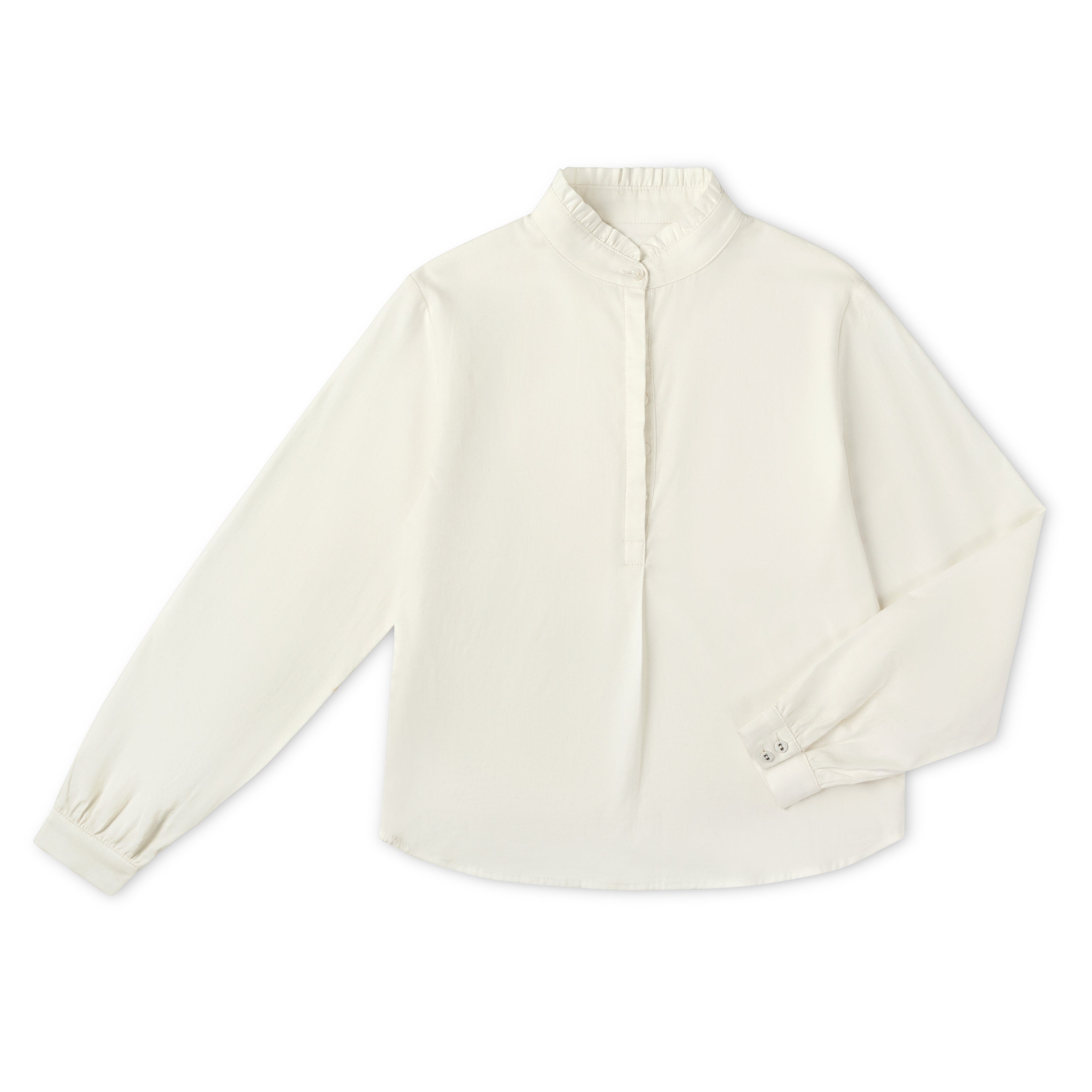 Teen Ruffle Neck Shirt