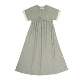 Striped Laced Black Maxi