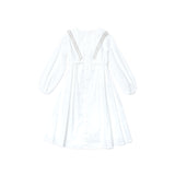 White Sailor Collar Embroidery Dress