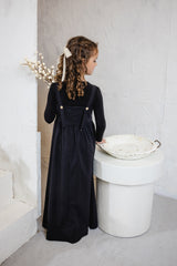 B & W Crochet Maxi Dress