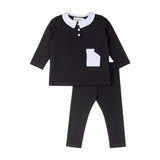 Light Blue Collar Boys Set