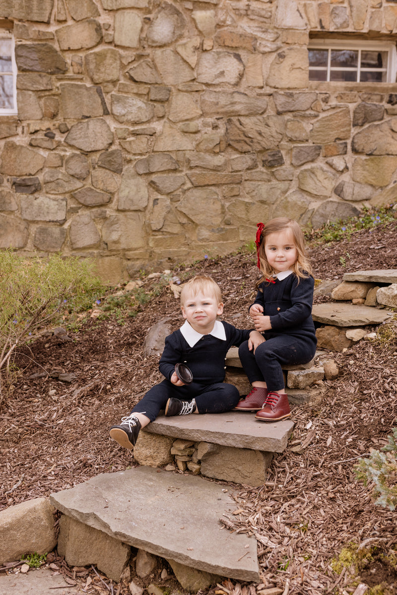 Baby Boy Sweater and Romper Set