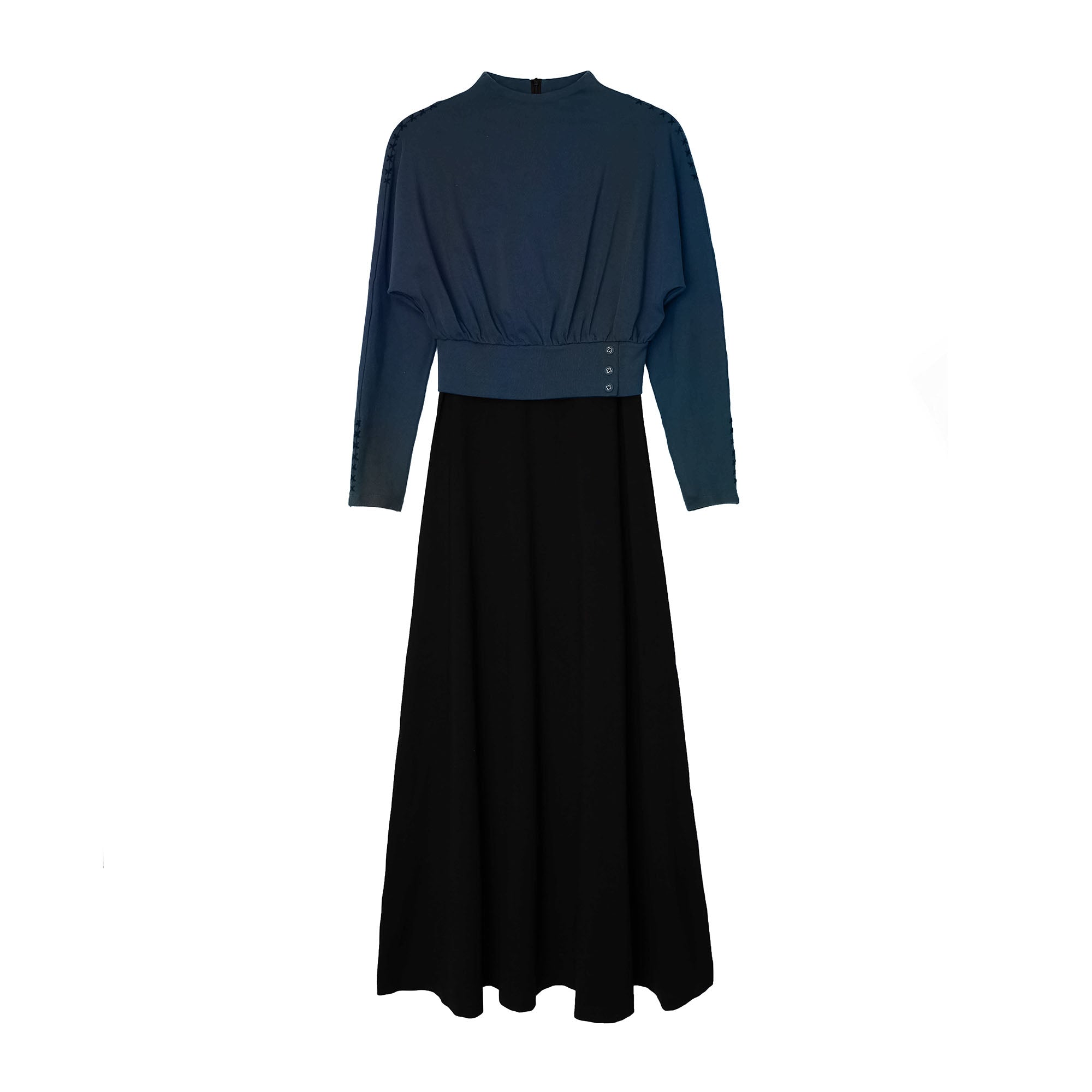 Teen Blue Stitch Button Maxi