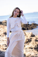 Pink Tie Vest Three Piece Set