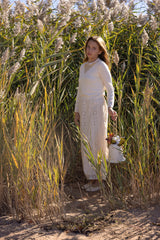 Vintage Knit & Lace Skirt Set