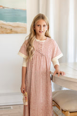 Striped Laced Red Maxi