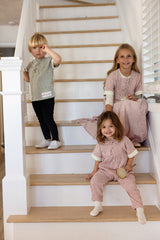 Stripe Laced Red Romper