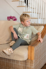 Striped Label Boy's Two-Piece