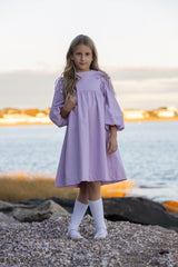 Lavender Tie Sleeve Dress