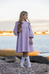 Lavender Tie Sleeve Dress