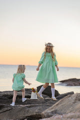 Mint Green Bow Tie Romper