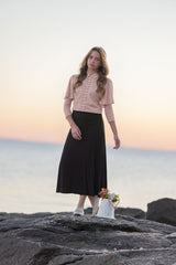 Pink Beaded Logo Laced Shirt