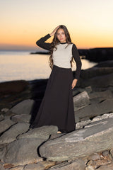 Teen Cream Side Ruched Vest Maxi