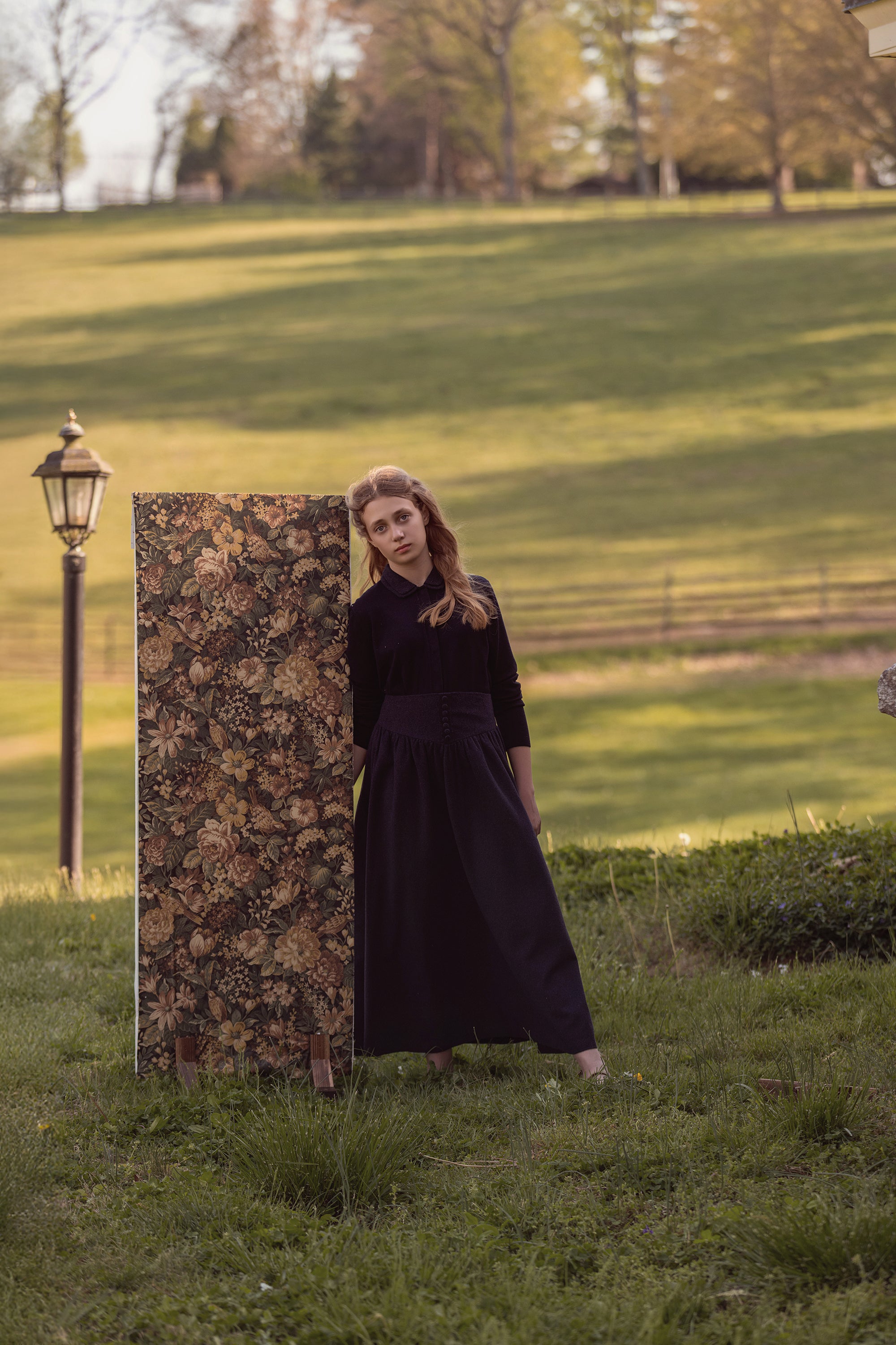 Teen Wool Button Skirt & Knit Top