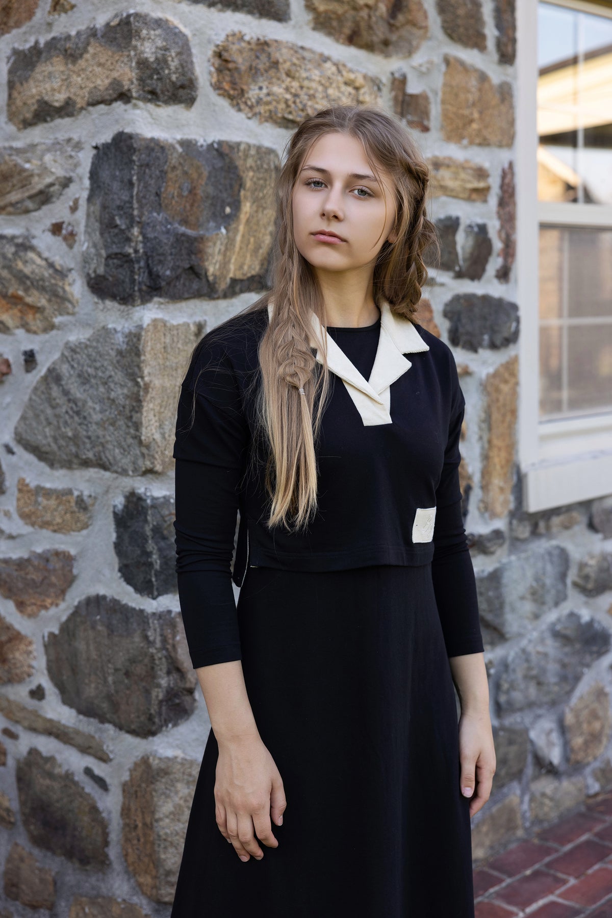 Teen Corduroy Collar Maxi
